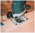 Cutting the grooves on the base