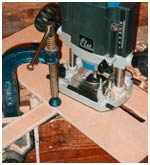 Cutting the slots in the side - using the new, improved jig!