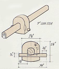 Marking gauge with a locking pin